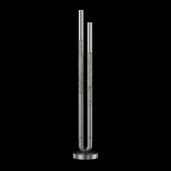 Antonia LED Floor Lamp in Silver Leaf/Brass/Smoke (48|100148412)
