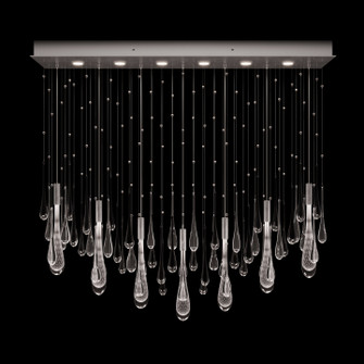 Rain LED Pendant in Ombre Silver/Silver Glass (48|1001387)