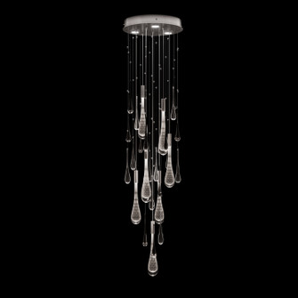 Rain LED Pendant in Ombre Silver/Silver Glass (48|1001367)