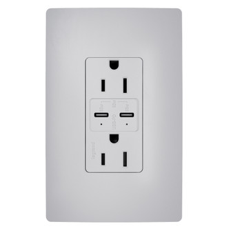 radiant 65W USB Outlet, Type C, 15A, Tamper-Resistant in Gray (246|R26USBPD65GRY)