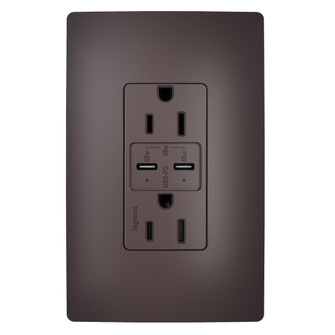 radiant 65W USB Outlet, Type C, 15A, Tamper-Resistant in Brown (246|R26USBPD65)