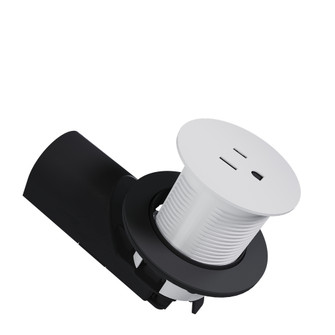 radiant Single Kitchen Countertop Outlet TR 15A 125V in White (246|CP498TR15W)