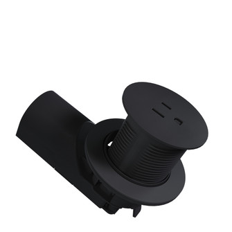 radiant Single Kitchen Countertop Outlet TR 15A 125V in Black (246|CP498TR15BK)