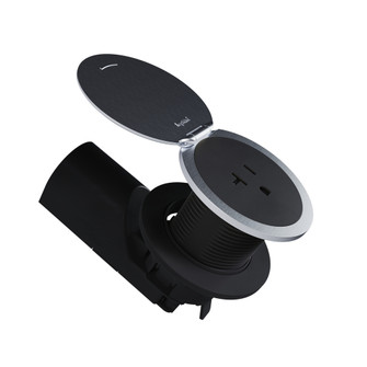 radiant Kitchen Countertop Outlet Lid SS in Stainless Steel (246|CP498LSS)