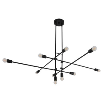 Mika Ten Light Chandelier in Black (19|369715)