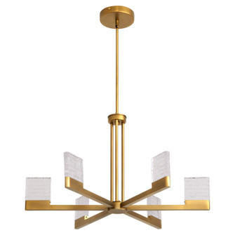 Gamma LED Chandelier in Brushed Brass (19|365056)