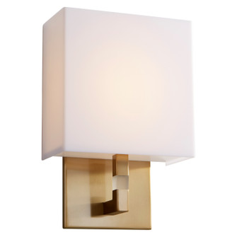 CHAMELEON LED Wall Sconce in Aged Brass|Matte White Acrylic (19|352140)