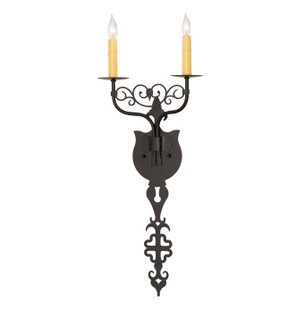 Merano Two Light Wall Sconce in Blackwash (57|289652)