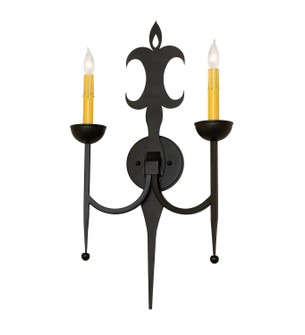 San Simone Two Light Wall Sconce in Blackwash (57|289651)