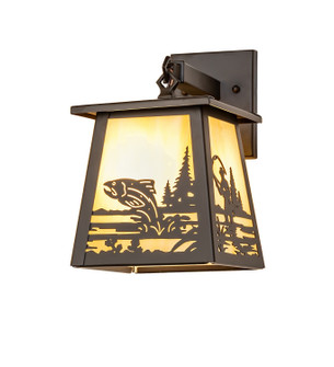 Fly Fisherman One Light Wall Sconce in Oil Rubbed Bronze (57|286059)