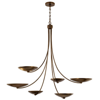 Palmela Six Light Chandelier (12|52857LBRLBZ)