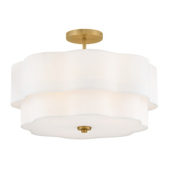 Gwen LED Semi-Flush Mount in Lacquered Brass (13|47733LCB)