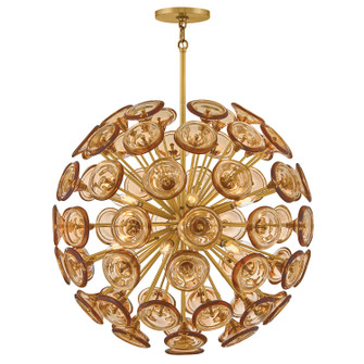 Maya LED Chandelier in Unlacquered Brass (138|FR46905UBAM)