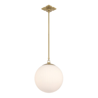 Orly One Light Pendant in Aged Brass (60|ORY1007AGWH)