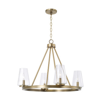Aaron Four Light Chandelier in Aged Brass (65|461941AD662)