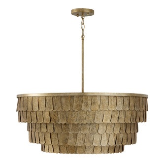 Arden Six Light Chandelier in Ancestral Gold (65|461661AGO)