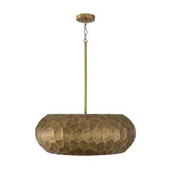 Dorian Four Light Pendant in Burnished Patinaed Brass (65|360241BPB)