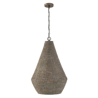 Morada One Light Pendant in Aegean Grey and Dark Brass (65|359712AGD)
