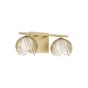 Flora Two Light Vanity in Buffed Gold (65|162121GF)