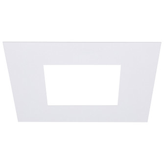 4-Inch Flat Goof Ring for Commercial Downlights in Matte White (230|S13550)