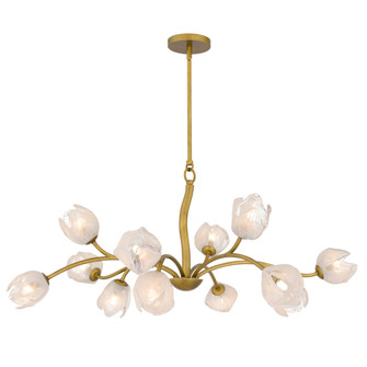 Walker 12 Light Chandelier in Vintage Brass (10|WALK5040PVB)
