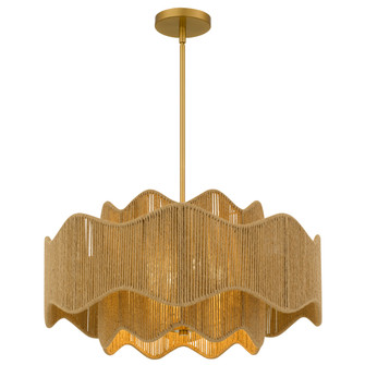 Evander Four Light Pendant in Brushed Gold (10|EVA2824BRG)