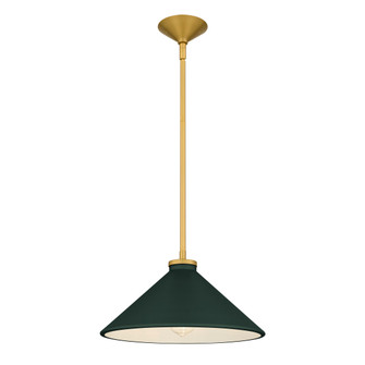 Bradbury One Light Pendant in Brushed Gold (10|BRADE1814BRG)