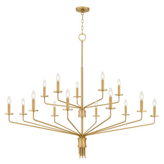 Alexander 15 Light Chandelier in Brushed Gold (10|ALEX5055BRG)