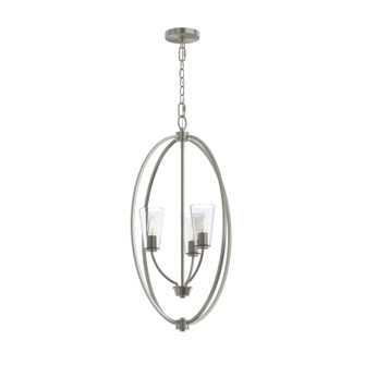 Jheni Three Light Foyer Pendant in Brushed Nickel (54|P500512009)