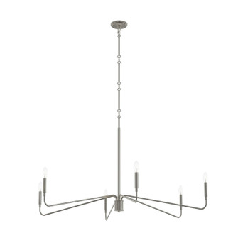 Pilar Six Light Chandelier in Brushed Nickel (54|P400473009)