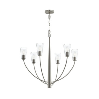 Jheni Six Light Chandelier in Brushed Nickel (54|P400454009)