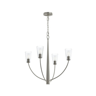 Jheni Four Light Chandelier in Brushed Nickel (54|P400453009)