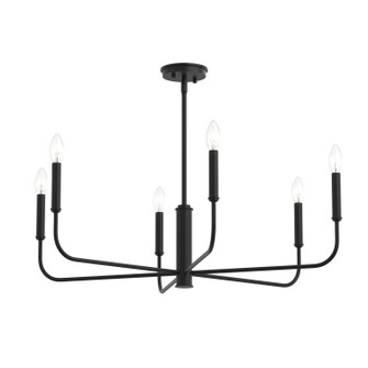 Reines Six Light Chandelier in Matte Black (54|P40044831M)