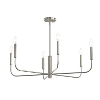 Reines Six Light Chandelier in Brushed Nickel (54|P400448009)