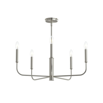 Reines Five Light Chandelier in Brushed Nickel (54|P400446009)
