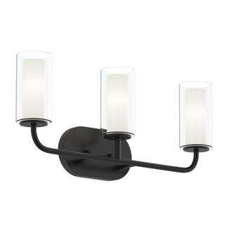 Mack Three Light Bath Vanity in Matte Black (54|P30057631M)