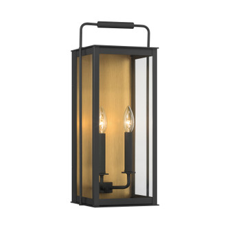 Aberdeen Two Light Outdoor Wall Sconce in Sand Coal Black (7|78502877)