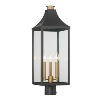 Hurstborne Three Light Outdoor Post Lantern in Dark Matte Black (7|78306734)