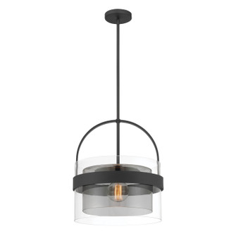 Ravik One Light Convertible Pendant/Semi-Flush Mount in Dark Matte Black (7|1916899)