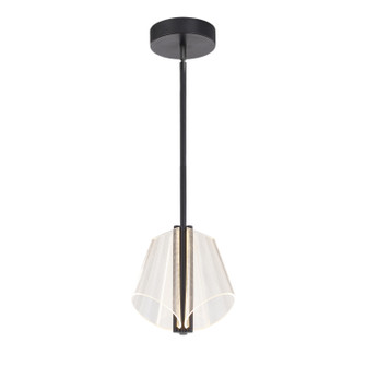 Mulberry LED Pendant in Black/Light Guide (347|PD62511BKLGUNV)