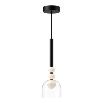 Rise LED Pendant in Black/Clear (347|PD30505BKCLUNV)