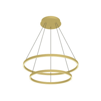 Cerchio LED Chandelier in Brushed Gold (347|CH87832BGUNV010)