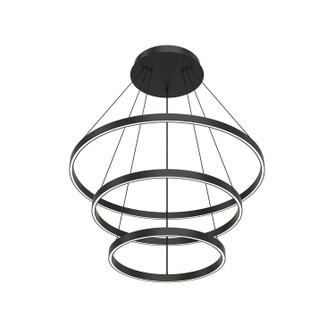 Cerchio LED Chandelier in Black (347|CH87332BKUNV010)