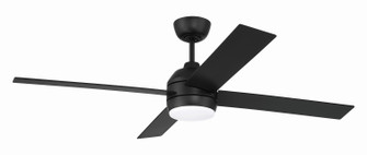 Kelsey 52'' 4-blade Indoor Ceiling Fan 52'' Ceiling Fan in Flat Black (46|KLS52FB4)