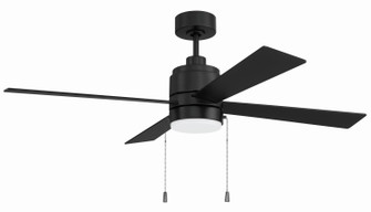 Energy Star McCoy 52'' 4 Blade Ceiling Fan 52'' Ceiling Fan in Flat Black (46|EMCY52FB4PC)