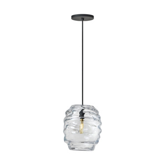 Audra One Light Pendant in Nightshade Black (182|SLPD865BCG)