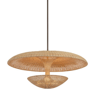 Draco Four Light Pendant in Bronze Leaf (67|F6240BRL)