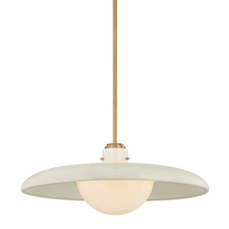 Gustavo One Light Pendant in Patina Brass (67|F2628PBROW)
