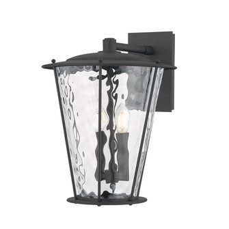 Jantzen Two Light Wall Sconce in Texture Black (67|B7117TBK)