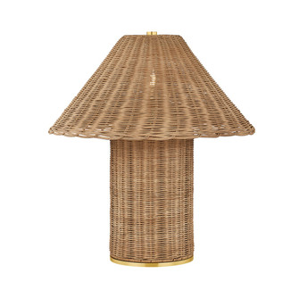 Jeanette One Light Table Lamp in Aged Brass (428|HL1138201AGB)